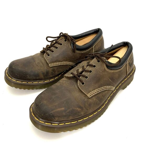 Dr. Martens 8053 Brown Leather 4 Eye Lace Up Shoes Mens Size 14 (EU 48) main image 10